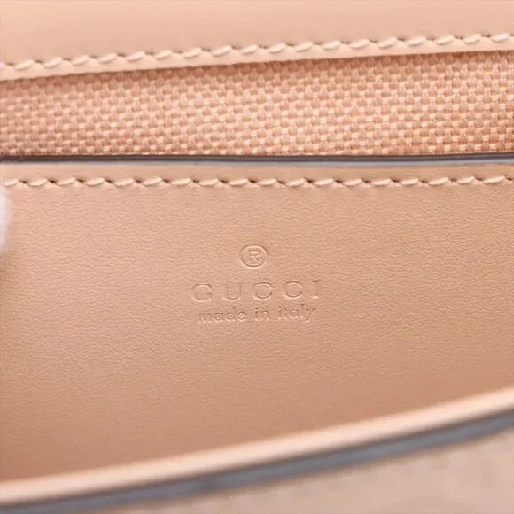 Sold Out ❌Gucci GG Super mini Leather Shoulder bag Beige 772794 - Picture 8 of 11